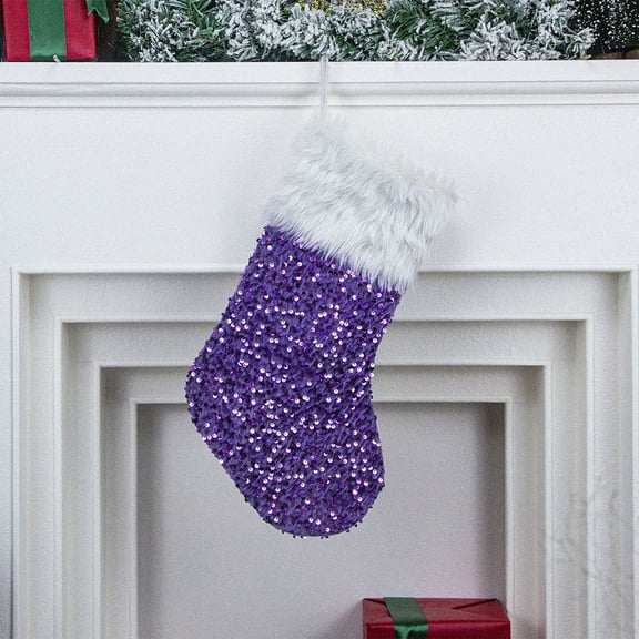 Staron Christmas Stockings Non-Woven Christmas Tree (Purple), Christmas Stockings Non-Woven Christmas Tree Ornaments Pendant Xmas Fireplace Hanging Stockings Decoration