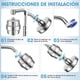 thumbnail image 3 of 20 Etapas Filtro de Agua Para Regadera, Cabezal de Ducha de 6" con 2 Cartuchos Filtro de Ducha, Regaderas para Baño de Lluvia de Alta Presión para Agua Dura, Elimina el Cloro y Sustancias Nocivas, 3 of 8