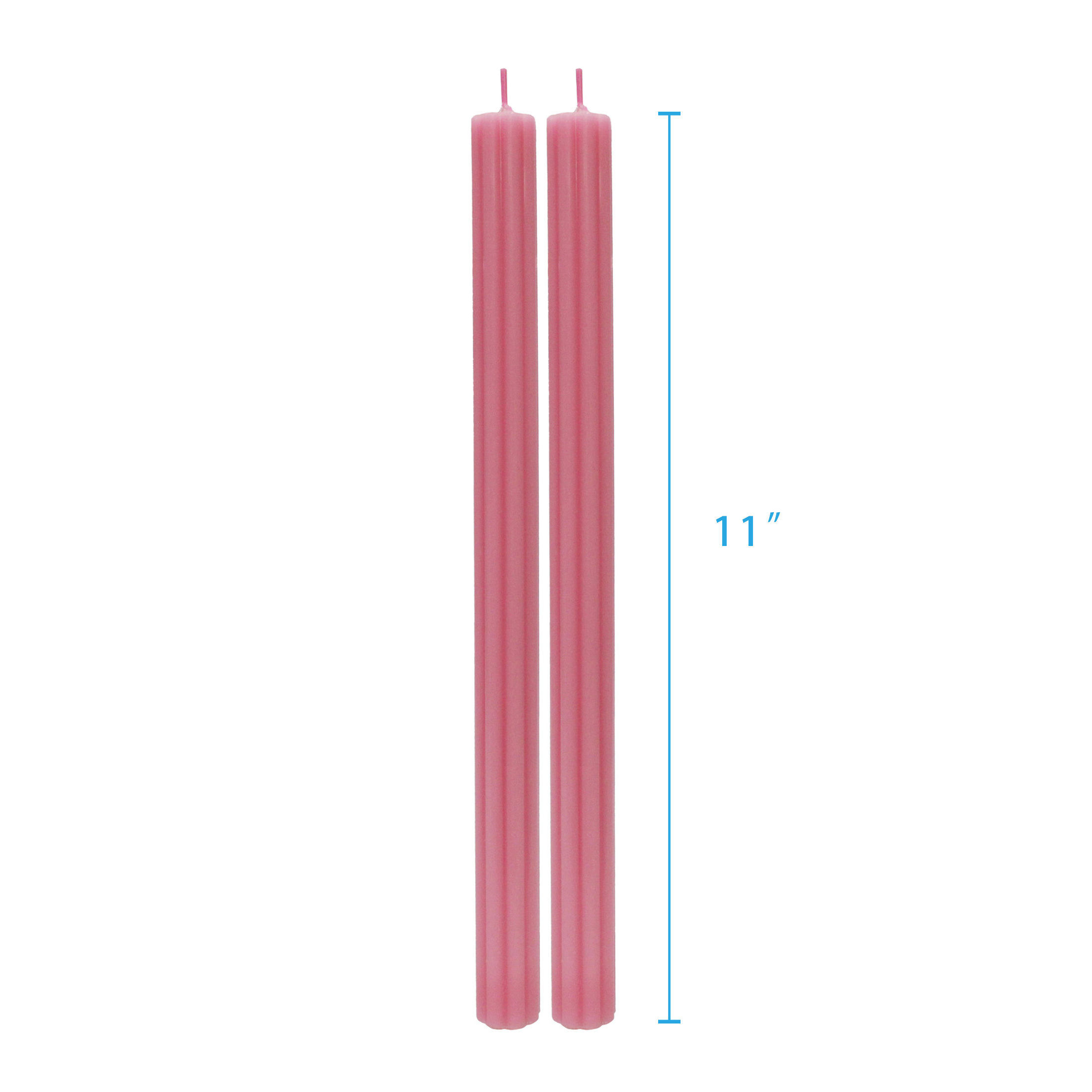 Better Homes & Gardens Unscented Taper Candles, Pink, 2-Pack, 11 inches Height - image 4 of 5