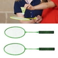 thumbnail image 1 of Badminton Racket, Green Strong Hitting Force Kids Badminton Rackets Durable Impact Resistant  for Badminton Court, 1 of 7