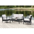 thumbnail image 5 of Safavieh Piscataway Outdoor Contemporary 4 Piece Set with Cushion, 5 of 10