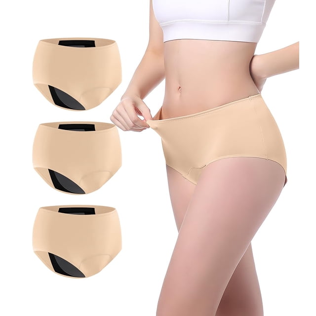 Ropa interior para incontinencia CARER, lavable, a prueba de fugas, 150 ml, paquete de 3