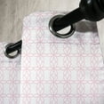 thumbnail image 3 of Ambesonne Floral Grommet Curtain, Contiguous Flowers Lines, 50" x 96", Pale Pink and White, 3 of 6
