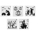 thumbnail image 1 of MasteelfCA 5 Pcs Pochoirs de Peinture d'Halloween Durables Réutilisables Modèle de Moule d'Halloween, 1 of 8