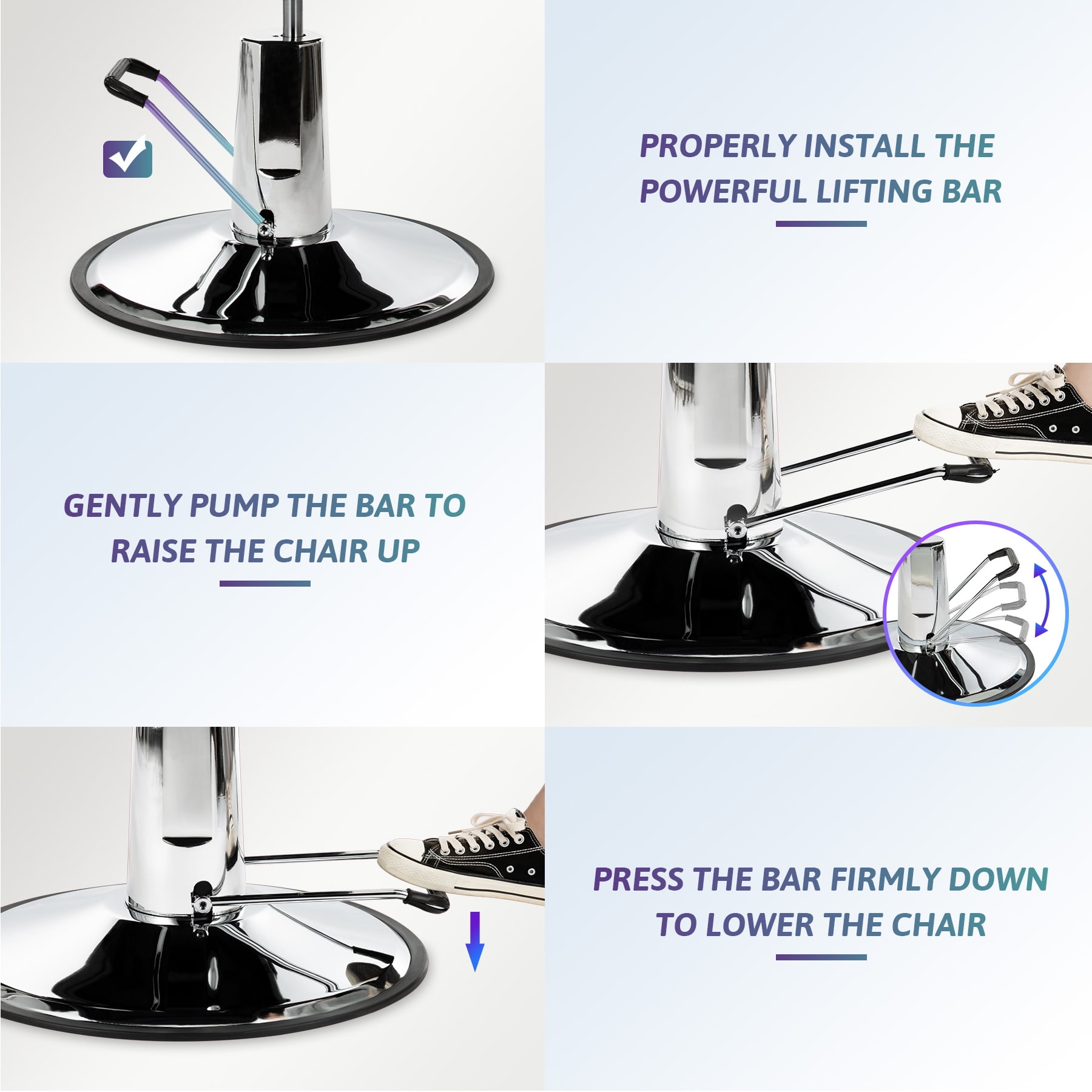 Hydraulic Salon Chair Barber Chair Spa Equipment for Beauty Parlor or Hair Salon