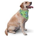 thumbnail image 4 of Honeii Motorcycle Riding Dinosaur print Pet Bandana，a stylish triangle accessory perfect for small to large dogs, puppies, and even cats, 4 of 5