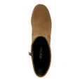 thumbnail image 3 of REACTION KENNETH COLE Womens Brown Stretch Comfort Road Round Toe Block Heel Zip-Up Booties 9.5, 3 of 4