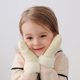 thumbnail image 2 of BEMS-(Blanco apagado Talla: M)Guantes de punto para niños Mitones Moda para mujer Felpa de punto Corte torcido Dedos engrosados Más guantes de lana Mitones Guantes térmicos para bebés Invierno, 2 of 5