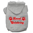 thumbnail image 1 of Local Celebrity Screen Print Pet Hoodies Grey Size Xxl (18), 1 of 1