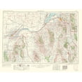 thumbnail image 2 of USGS 24x19 Black Ornate Wood Framed with Double Matting Museum Art Print Titled - Pocatello Idaho Quad - USGS 1963, 2 of 4