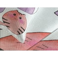 thumbnail image 4 of Ambesonne Kitten Quilted Bedspread Set 3 Pcs, Cats in Watercolor Style, King Size, Multicolor, 4 of 5