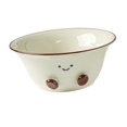 thumbnail image 4 of Tazón de cerámica para ensalada y yogur, divertido y estético, taza de café de cerámica, recipiente para guarniciones, cereales, yogur, arroz, hogar. Capacidad 600 ml, 4 of 7