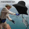 thumbnail image 1 of Sombreros De Protección Solar Sombrero anti-UV Transpirable Pesca Senderismo Gorras Montañismo para exteriores (Negro), 1 of 7