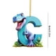 thumbnail image 2 of Colgante de dinosaurio con la letra D, decoración navideña, colgante de dinosaurio con la letra D, estilo adorable, decoración festiva para el hogar, regalo único, marco de metal.,Wsvlmg, 2 of 8