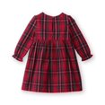 thumbnail image 2 of Vestido Beebay a cuadros tartán rojo de manga larga, 2 años, 2 of 6
