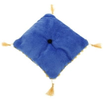 Miniature Dollhouse Throw Pillow Blue 1:6 Scale Decorative Cushion for Dollhouse Decoration and Accessories