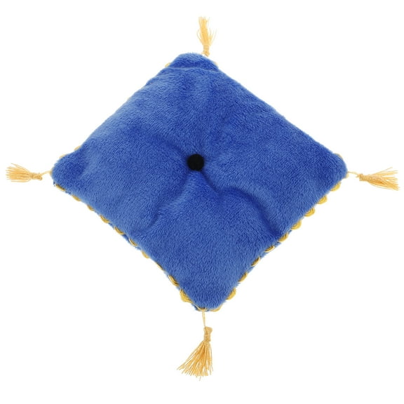 Miniature Dollhouse Throw Pillow Blue 1:6 Scale Decorative Cushion for Dollhouse Decoration and Accessories