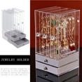 thumbnail image 2 of PBPBOX 1Set Jewellery Storage Case Transparent Jewelry Holder Acrylic for Women, 2 of 7