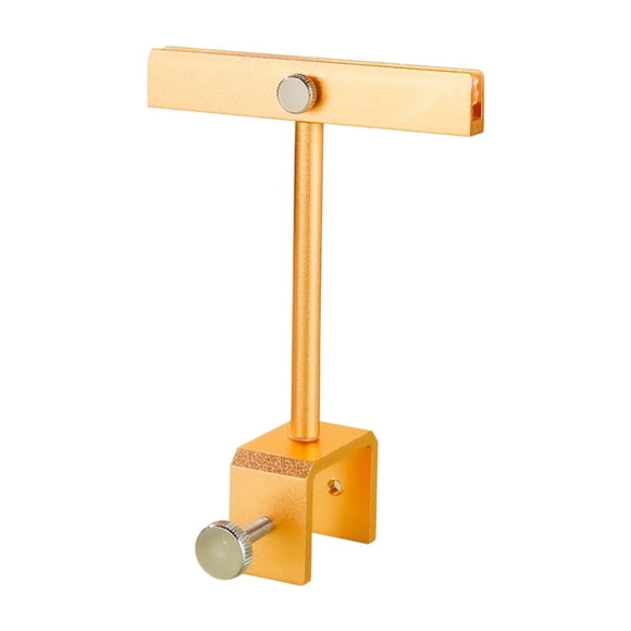 HILABEE Sign Holder Clamp Label Tag Clip for Clothing Rack Malls Hangrails and Tubes Gold