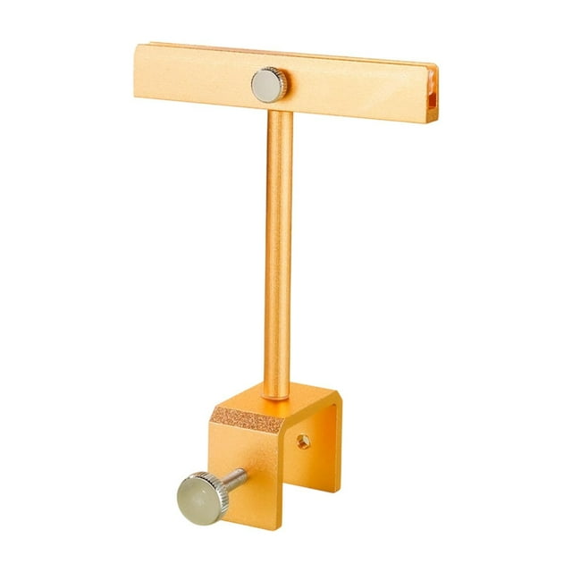 HILABEE Sign Holder Clamp Label Tag Clip for Clothing Rack Malls Hangrails and Tubes Gold