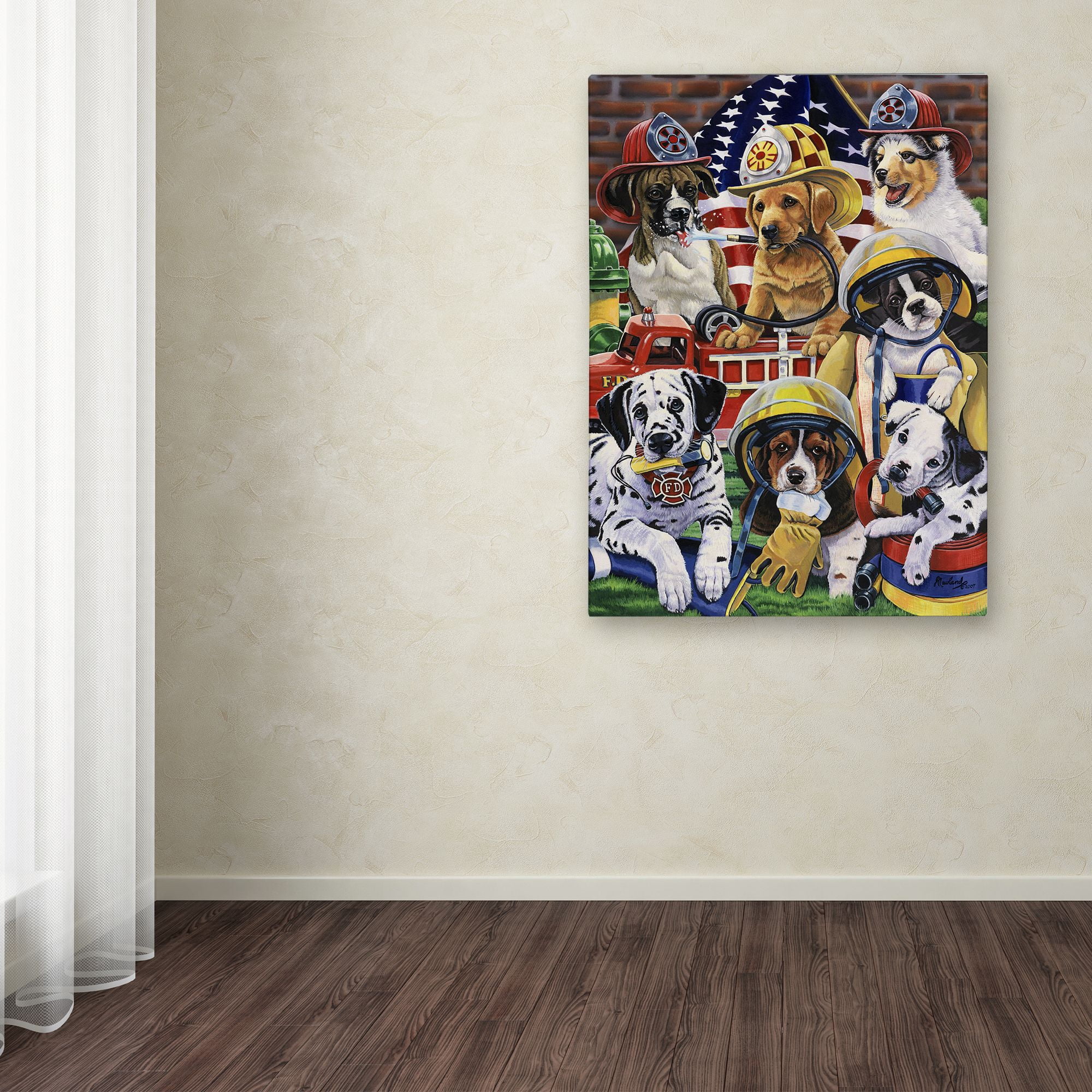 Trademark Fine Art 'Hero Helpers' Canvas Art by Jenny Newland