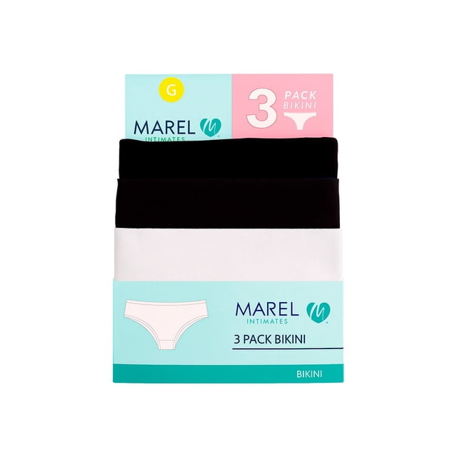 Bóxers Marel para Mujer, Algodón Multicolor Talla G, 3 Piezas