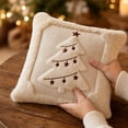 thumbnail image 4 of Christmas Trees Pillow Covers, Decorative Soft Throw Pillows Plush, Winter Holiday Decorative Pillowcase, Embroidered Couch Cushion for Holiday Winter Home Decor Chair Sofa Bedroom Living Room, 4 of 7