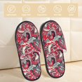 thumbnail image 2 of Fotbe Rooster Head Pantuflas Peludas para Mujer con Estampado, Zapatillas de Peluche, Zapatos de Invierno para Casa, Uso Interior y Exterior-Medium, 2 of 8