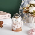 thumbnail image 4 of 1 Pc Egg Glass Display Dome Cloche 3.19x4.53 Inch Cloche Bell Jar Terrarium with Cork Base Decorative Display Dome Case for Plants Flower Christmas Display Decoration Clear DIY, 4 of 7