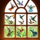 thumbnail image 3 of 19 piezas colibrí ventana se aferra anticolisión ventana se aferra calcomanías para evitar golpes de pájaros en pegatinas de ventana Vhermosa, 3 of 5