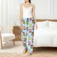 thumbnail image 4 of Balery Cute Cartoon Owls 3 Pantalones de pijama para mujer, pijamas ultraligeros, pantalones de estar por casa-Large, 4 of 6