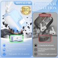 thumbnail image 4 of Funda para AirPods Pro MHYALUDO de segunda y primera generación, blanco/azul, 4 of 7