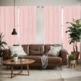 thumbnail image 2 of Ambesonne Modern Window Curtains, Chevron Lines Borders, Each 28" W x 84" L, Dark Coral and White, 2 of 5