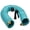 Turquoise, variant on Retractable Coiled Garden Hose with Multi-Pattern Spray Nozzle