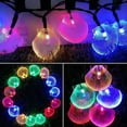 thumbnail image 3 of Hadas De Jardín Solar 7 Metros 50 Led Luces De Concha De Cristal A Prueba De Agua Al Aire Libre 8 Modos Tira De Luz Decorativa Para El Patio Del Hogar Decoración De Fiesta En El Patio Guardurnaity HA045575-01, 3 of 6
