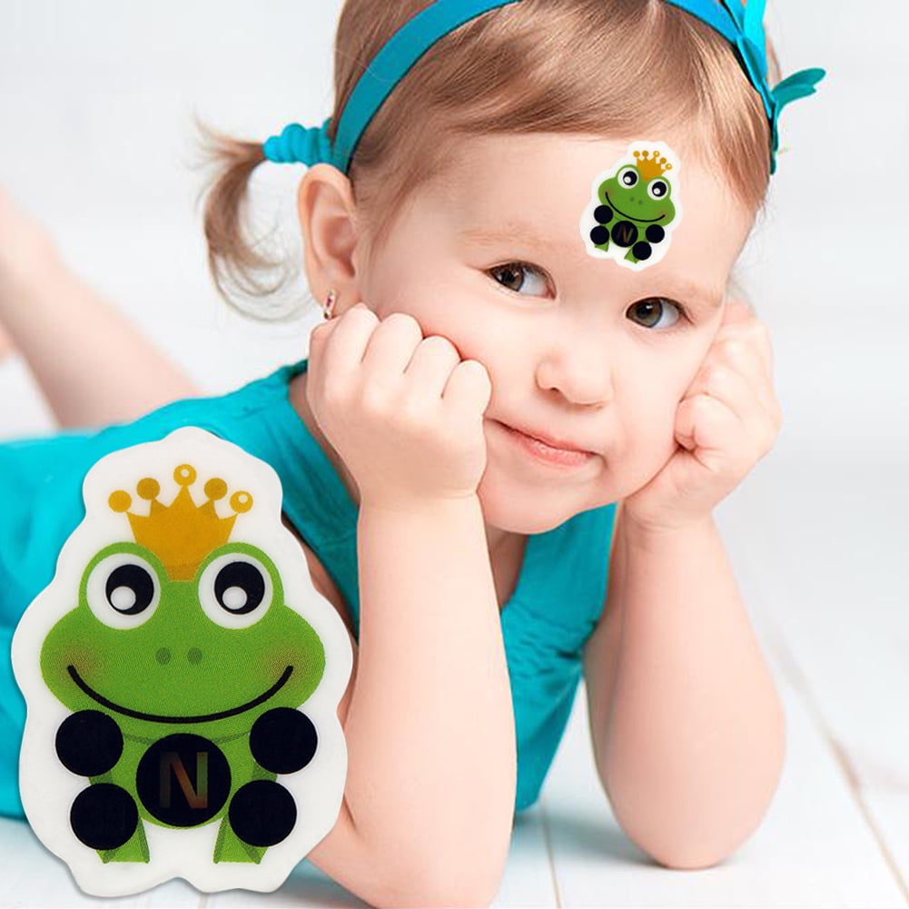 Famure Children's Cartoon Forehead Thermometers Body Fever Thermometer Baby's Forehead LCD Thermometers Sticker for Kids Care