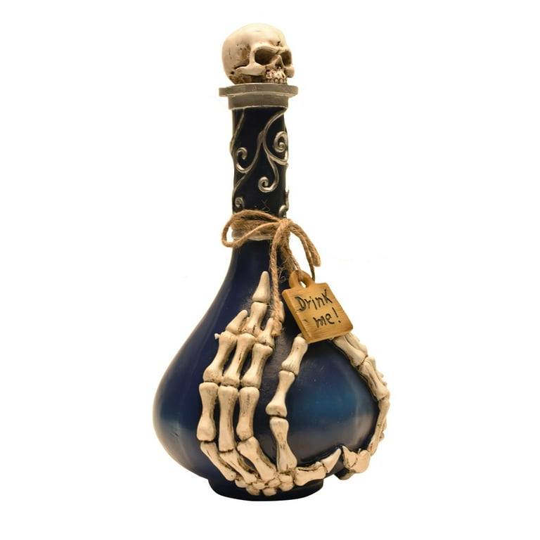 Skeleton Hands Spell Jar Skull Potion Bottle Halloween Decor Haunted House Prop Skeleton Hands Spell Jar Skull Potion Bottle Halloween Decor Haunted House Prop