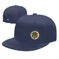 thumbnail image 4 of DouZhe Flat Brim Cap Snapback Hat, Mexico Style Snake Head Animals Prints Adjustable Blue Adult Baseball Cap, 4 of 6