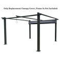 thumbnail image 3 of Pergola Canopy Replacement - 13x10 ft Outdoor Patio Shade Cover - UV Protection Water Repellent Gazebo Top - Gray Pergola Cover Only, 3 of 7