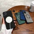 thumbnail image 2 of Funda De Piel Genuina Elegante Para iPhone Magsafe + Mica 9h, 2 of 5