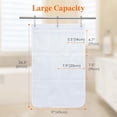 thumbnail image 2 of ZVZM Mesh Shower Caddy, 7 Pockets Hanging Shower Organizer with Quick Drying Mesh, Portable Space Saving Bathroom Organizer to Hold Soap, Shampoo and Cruise Ship Essentials, White, 1 Pack, 2 of 11