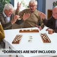 thumbnail image 6 of GSE Games & Sports Expert Set of 4 Domino Tiles Game Racks, Wooden Domino Trays, Mexican Train/Chicken Foot Dominoes Holders, 6 of 8