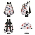 thumbnail image 4 of FORMRS Mini Backpack Purse for Women Travel Daypack Casual Shoulder Bag, Star Spangled Helmets, 4 of 7