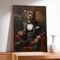 thumbnail image 4 of Hudo Cirnecodell Painting Gentleman Style on Canvas, Cirnecodell Vintage Costume Style Animals Posters For Home Decorations, Living Room, Bathroom Decor, 4 of 5
