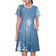 thumbnail image 1 of Disketp Snowflakes1 para Vestido de Manga Corta para Mujeres, Vestidos de Verano para Mujeres, Casual y Holgado para la Playa, 1 of 6