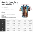 thumbnail image 3 of KLL Men's Hawaiian Shirt Short Sleeve Button Down Beach Shirts-Cartoon Cloud Puppy, 3 of 5