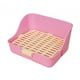 thumbnail image 4 of Caja de arena para conejos, inodoro para mascotas, bandeja de limpieza desmontable portátil, entrenamiento para ir al baño, rincón para cobayas, , rosa, 4 of 8