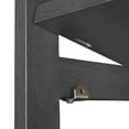 thumbnail image 5 of Niche Flip Flop 34 Inch Folding 3-Shelf Corner Bookcase, No Tools Assembly, Sturdy Solid Wood, Easy Setup, Space-Saving Bookshelf for Home, Office, Dorm, Living Room, Bedroom, Grey Finish, 5 of 7