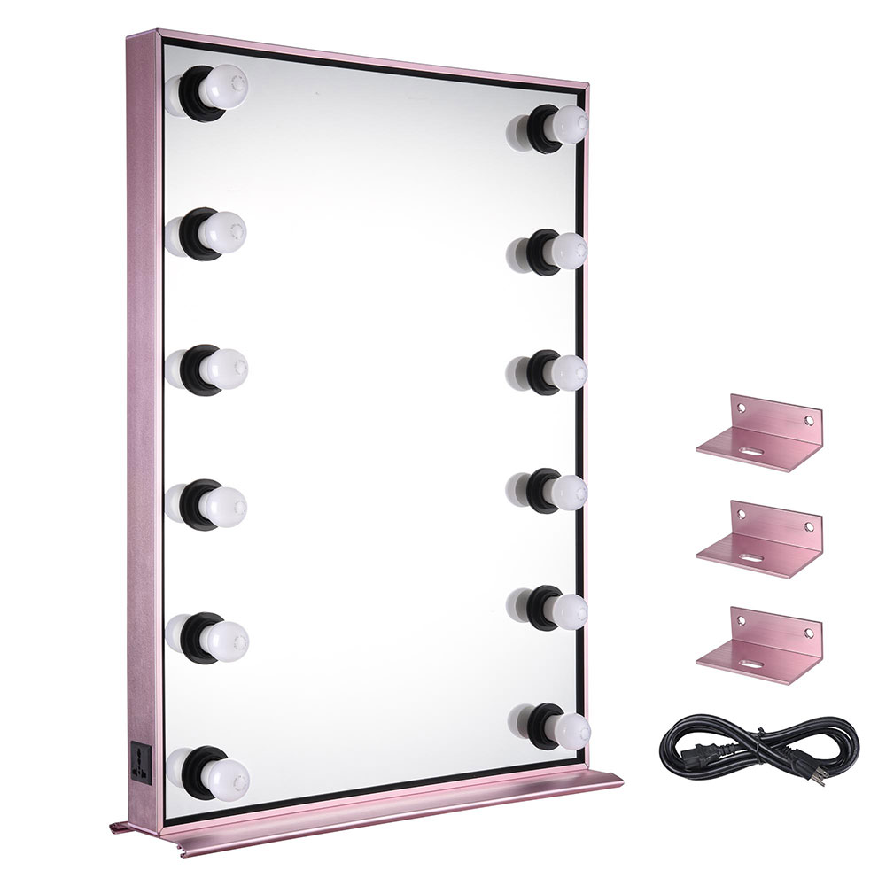 Large Hollywood Vanity Mirror w/ 12 Dimmable LED Light Bulbs