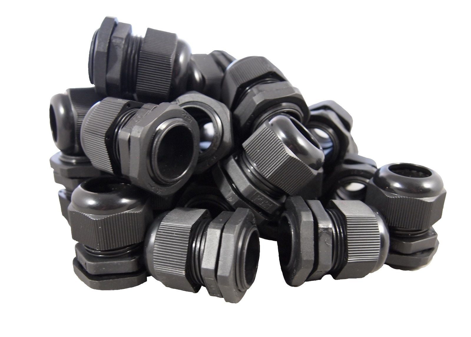 Conduit & Fittings 13-18mm Wire Waterproof Locknut Cable Electrical Boxes Gland 4pcs Aexit Nylon PG21 Electrical Boxes 